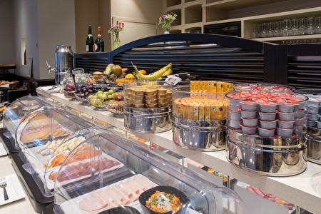 veel keuze bij ontbijtbuffet